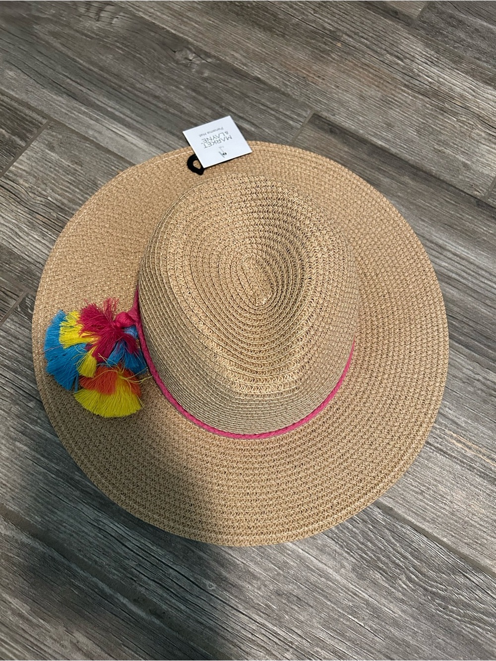 Market Layne Panama Sun Hat NWT Beach Straw
